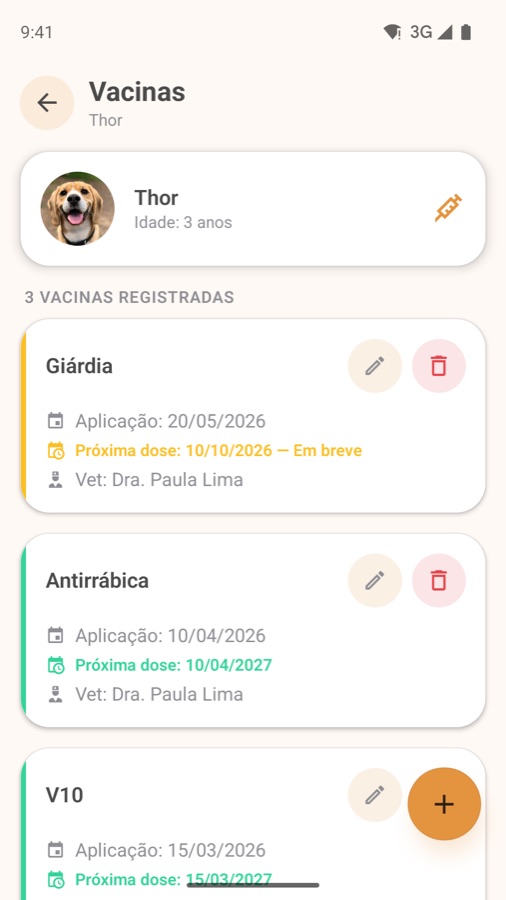 Controle de vacinas